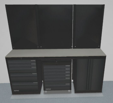 Baldų modulių IV komplektas NEXT MSS Sonic Equipment BV