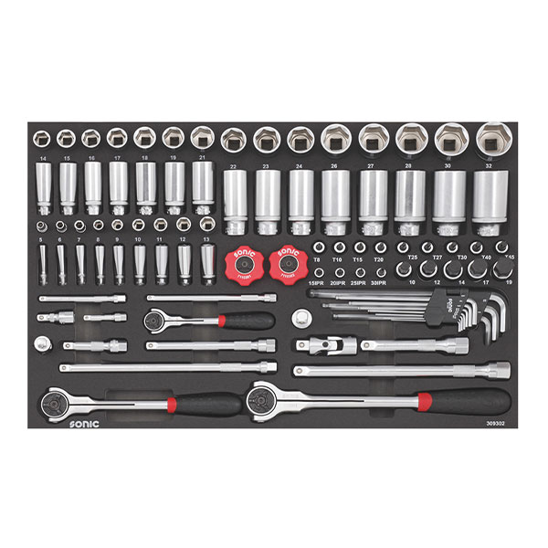 Įrankių komplektas į vežimėlius (93vnt) 