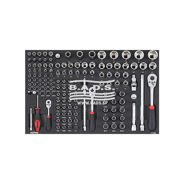 Įrankių komplektas į vežimėlius 139 vnt, Sonic Equipment, 313902