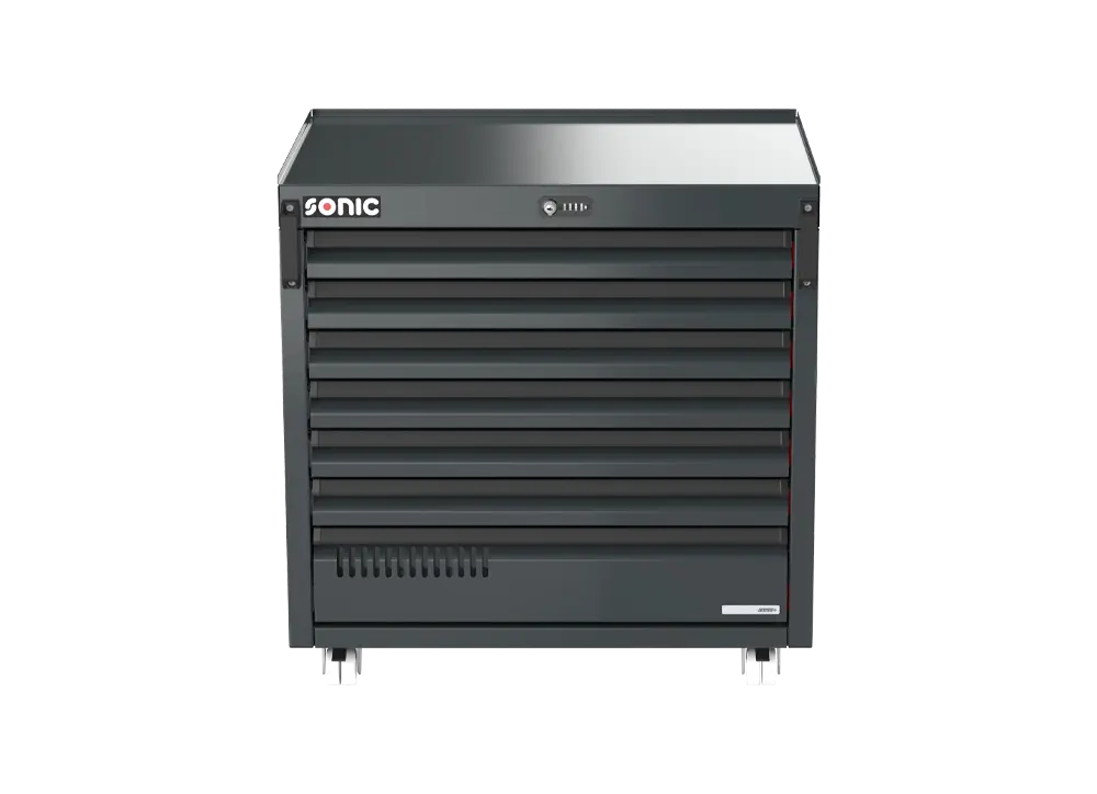 MSS+ mobili spintelė su 7 stalčiais, ypač gili, 870mm (5089004, SONIC)
