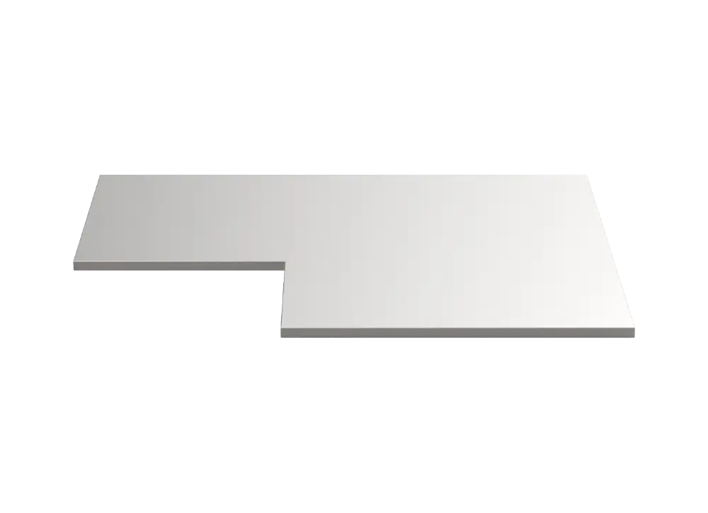 MSS+ nerūdijančio plieno kampinis stalviršis 1060x1060x20 mm (5999710, SONIC)