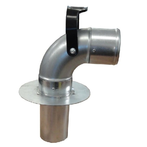 Hose holding bend for floor traps, Worky (GFTB-100/9005)