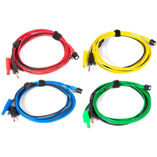Matavimo laidų rinkinys BNC–4 mm, 4 spalvų, 3 m (4 vnt.) (PP718, PICO)