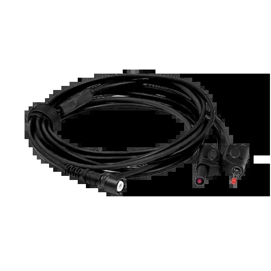 Premium test lead: BNC to 4 mm, 3 m, black, permanent ground (TA472, PICO)
