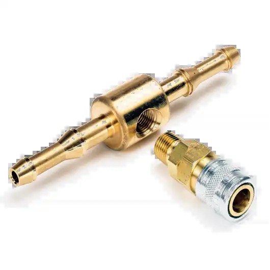 Small fuel hose pressure tap with Foster quick coupler (PP973, PICO)
