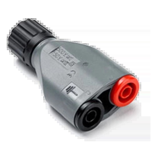Adapteris: BNC kištukas – 2 × 4 mm banano lizdai, izoliuotas (MI078, PICO)