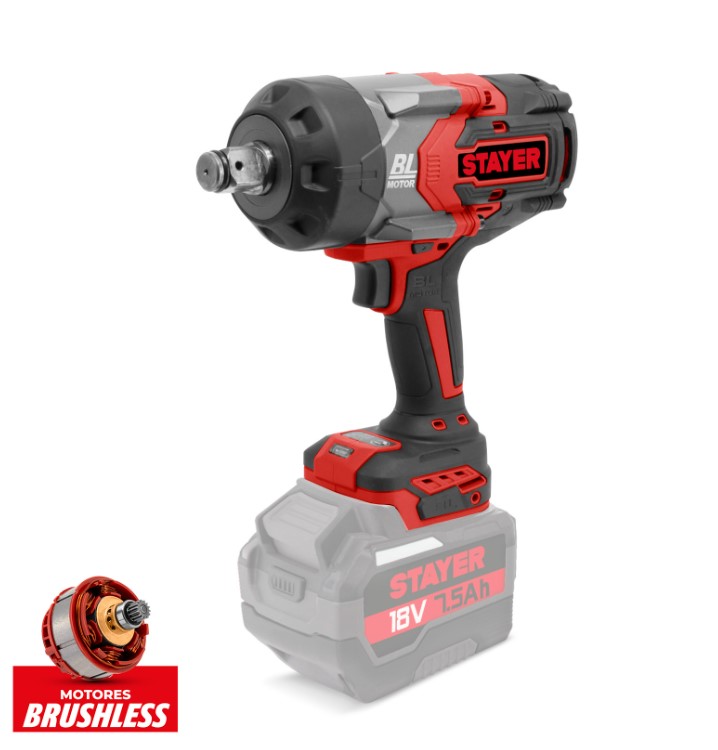 Cordless Nut Remover/Tightener 18V STAYER, 1.3058