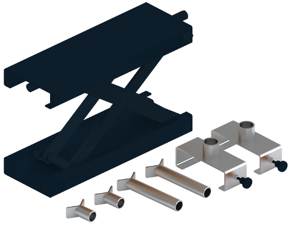 Scissor jack for motorcycle and ATV lifts (EVERTMOTO-JACK, EVERT)