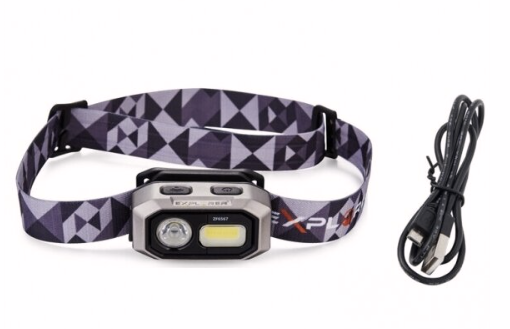 Prožektorius darbui Osram + COB LED ant galvos su magnetiniu laikikliu