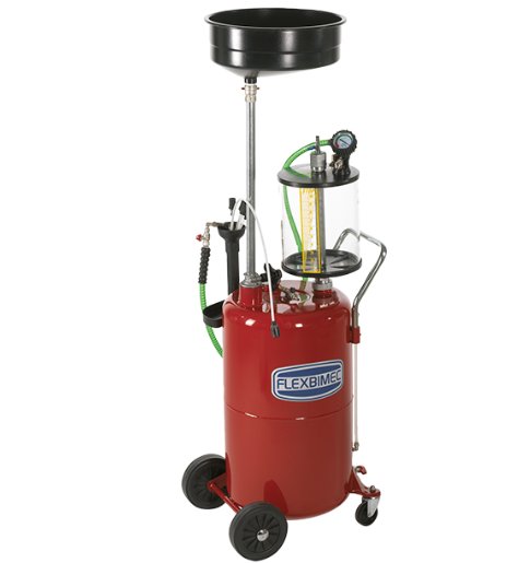 Mobile, combined waste oil drainer and suction unit, with collection container Flexbimec International Srl 3198