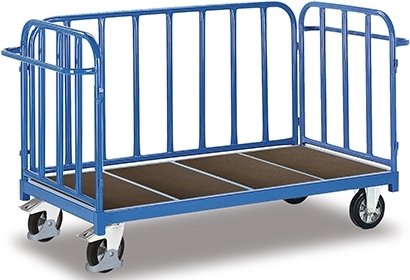 Vežimėlis sunkiasvoriams kroviniams su 3 bortais 1640x880 mm (500 kg) SW-1317