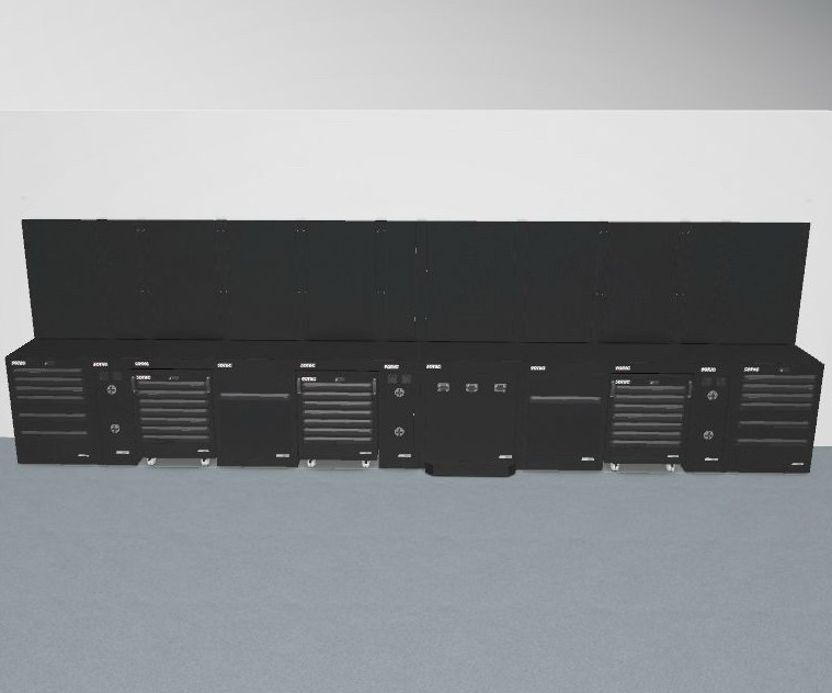 MSS+ Šaltkalvio darbastalio kompleksas 7010 mm (darbo baldai) - Unit D.1 ir D.2 95. Sonic Equipment BV