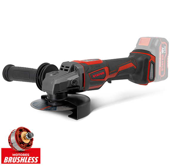 AGB XTREME 125 L20 – akumuliatorinis kampinis šlifuoklis 18 V, 125 mm, Stayer (1.4027)