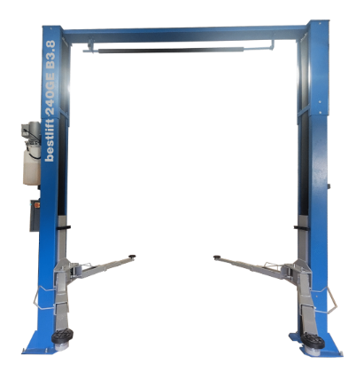 Elektrohidraulinis, automatinis, 4T keliamosios galios, dviejų kolonų keltuvas, su komunikacija viršuje Bestlift 240GE B3.8