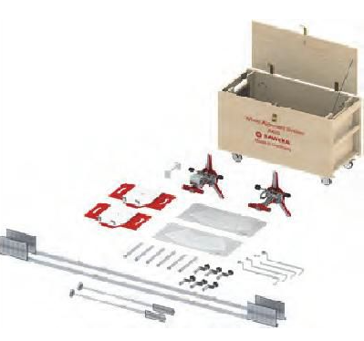 Sunkvežimių ratų suvedimo stendas Axis 500 laser Haweka
