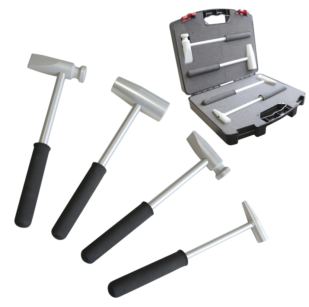 Set of 4 aluminium hammers (020986, GYS)