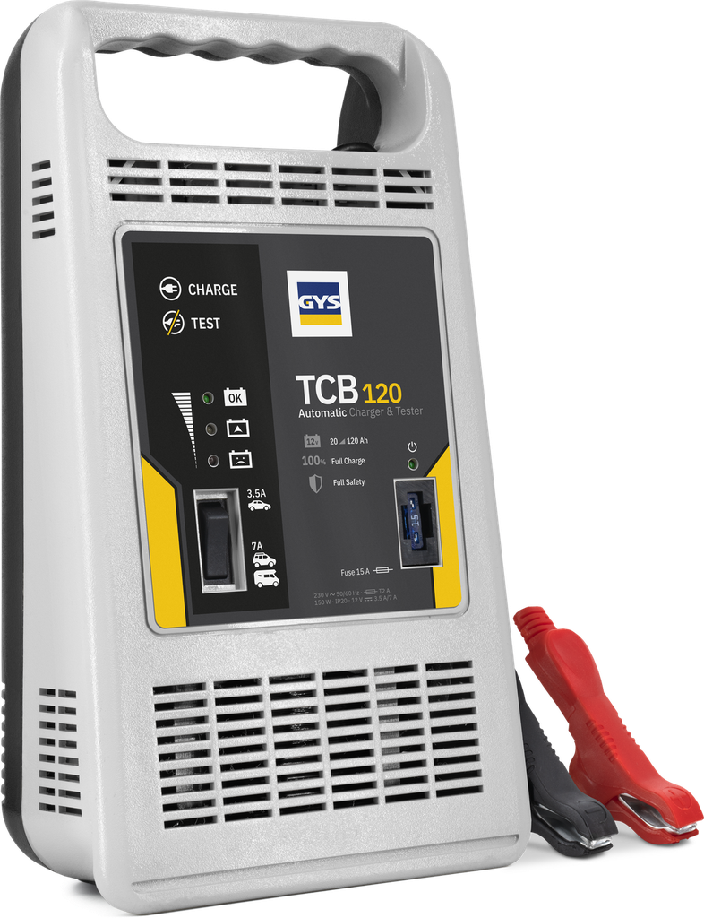 Battery charger TCB 120, UK plug (025240, GYS)