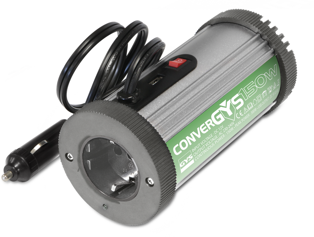 Įtampos keitiklis (inverteris) CONVERGYS 150 - 12V - 150W (027022, GYS)