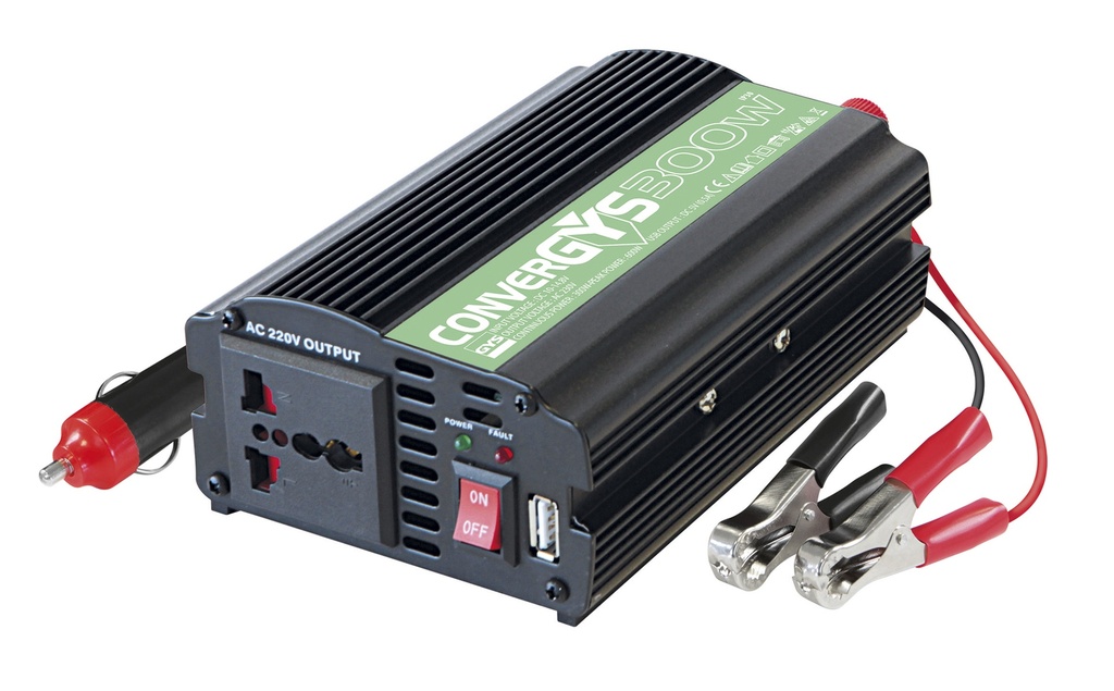 Įtampos keitiklis (inverteris) CONVERGYS 300W - (UK) (027046, GYS)