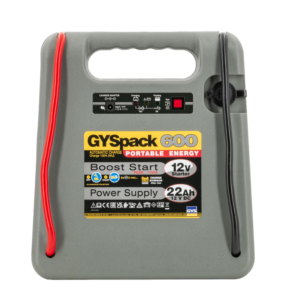 Paleidimo priemonė (booster) GYSPACK 600 - (UK) (027497, GYS)