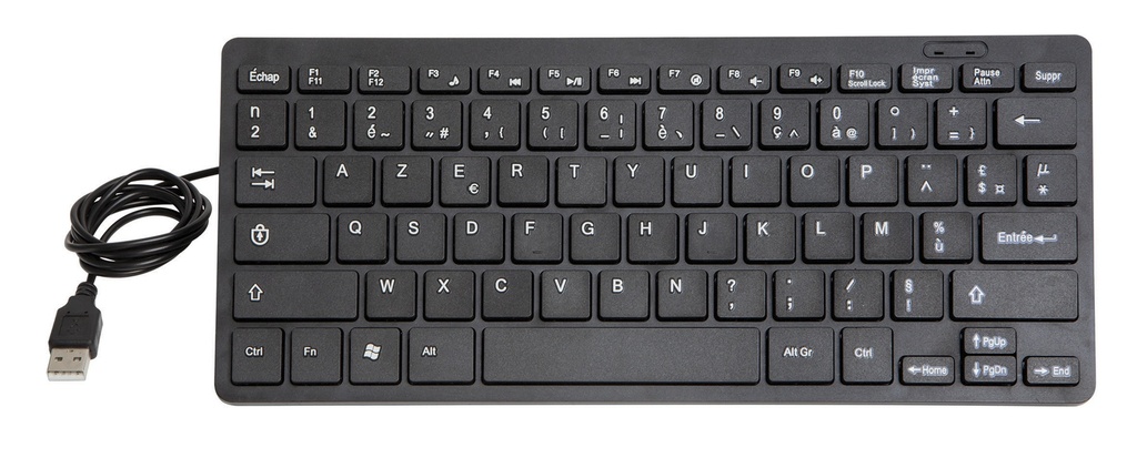 Mini USB klaviatūra AZERTY (027725, GYS)