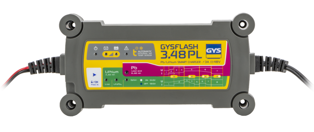 Akumuliatorių pakroviklis GYSFLASH 3.48 PL (027893, GYS)