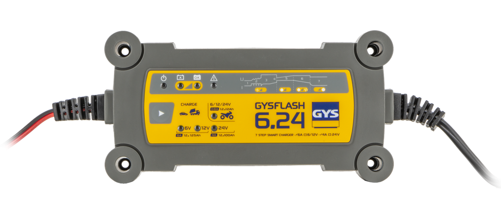 Akumuliatorių pakroviklis GYSFLASH 6.24 (029460, GYS)