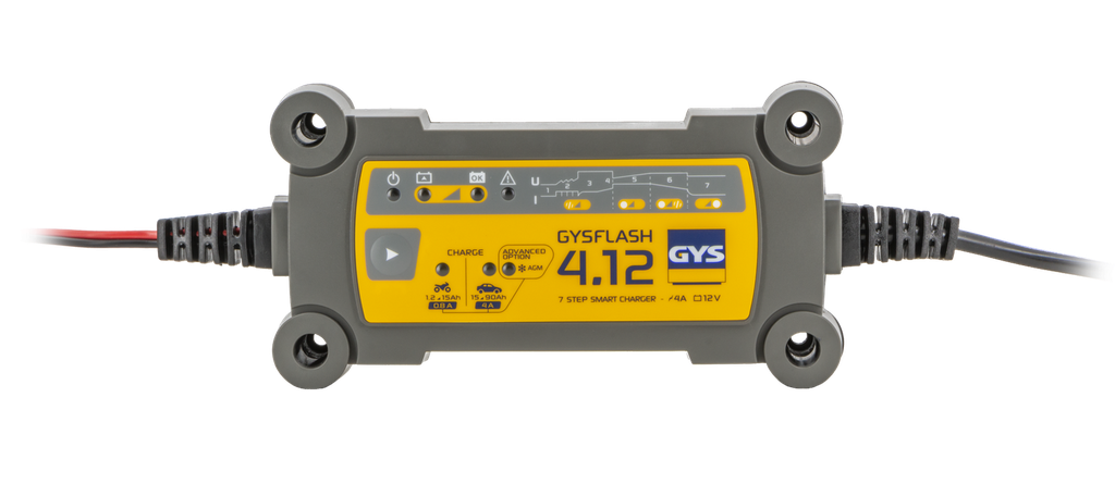 Akumuliatorių pakroviklis GYSFLASH 4.12 - (UK) (029521, GYS)