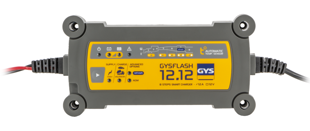 Akumuliatorių pakroviklis GYSFLASH 12.12 - (UK) (029552, GYS)