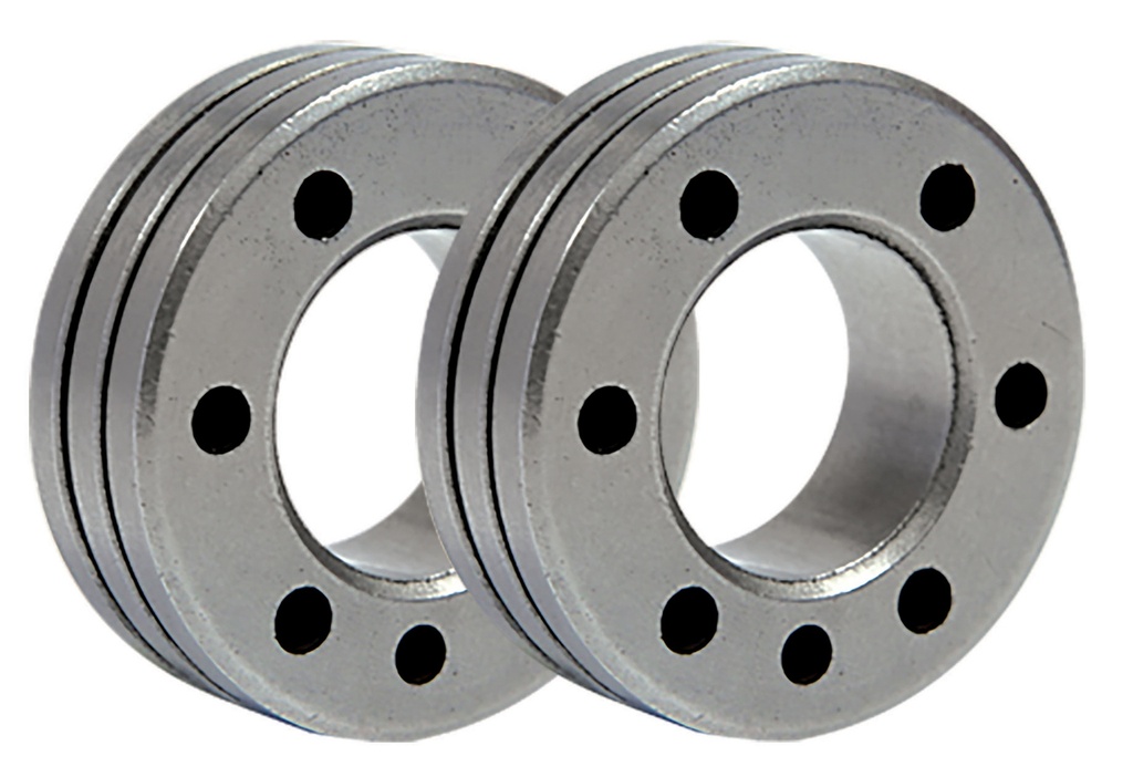 SET OF 2 TYPE C ROLLERS - FLUX-CORED WIRE � 1.6 / 2.0 (037113, GYS)