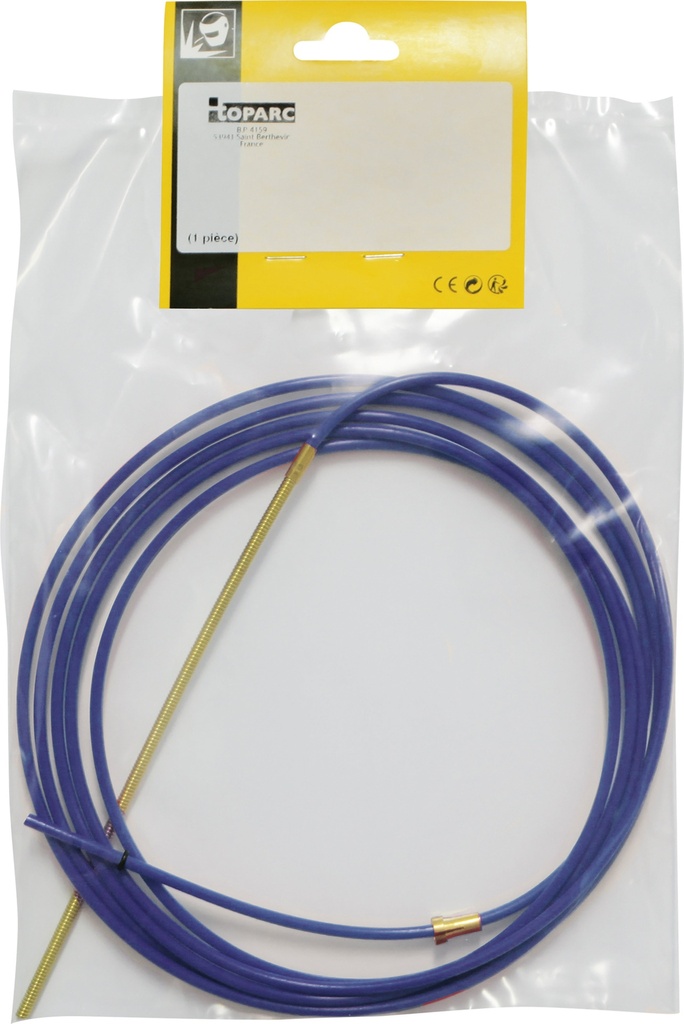 LINER TEFLON + BRASS COMPLEMENT - ALU 0.6/0.8 - 3M BLUE (041578, GYS)