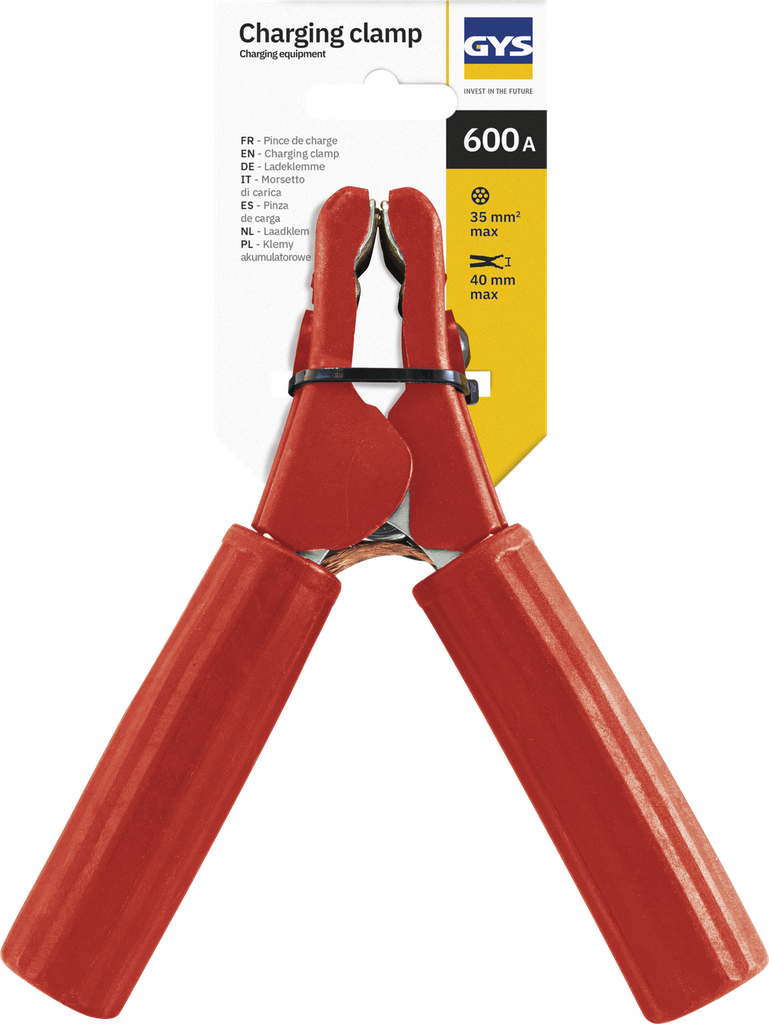 Izoliuotas gnybtas 600 A - raudonas - palaidai (053779, GYS)