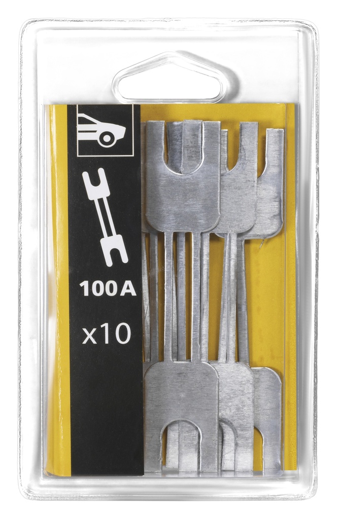 Saugiklių komplektas 10 × 100 A, lizdiniai, PROSTART/GYSTART (054486, GYS)