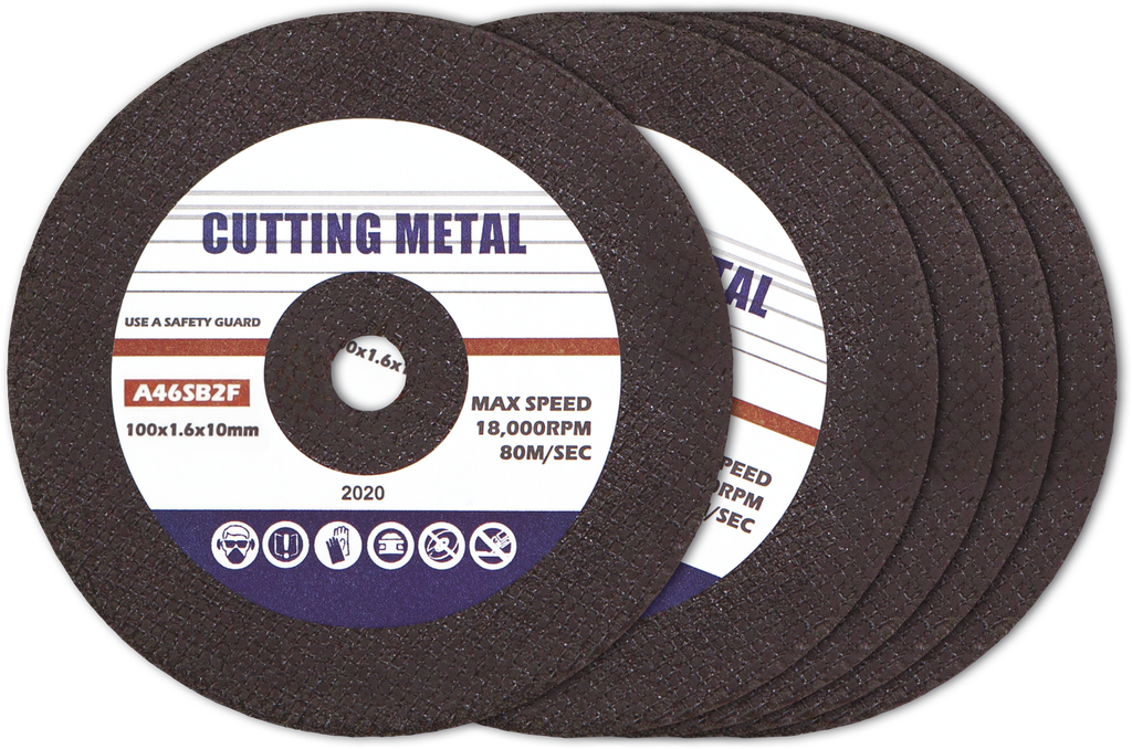 5 X �100MM CUTTING DISKS / 1.6MM THICK FOR ANGLE GRINDER (057883, GYS)