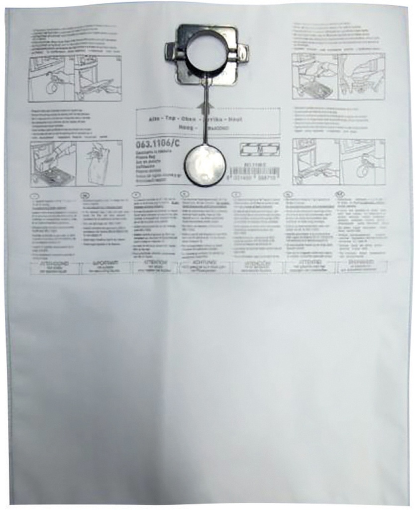 Dust bags for pneumatic extractor, 5 pcs (058880, GYS)