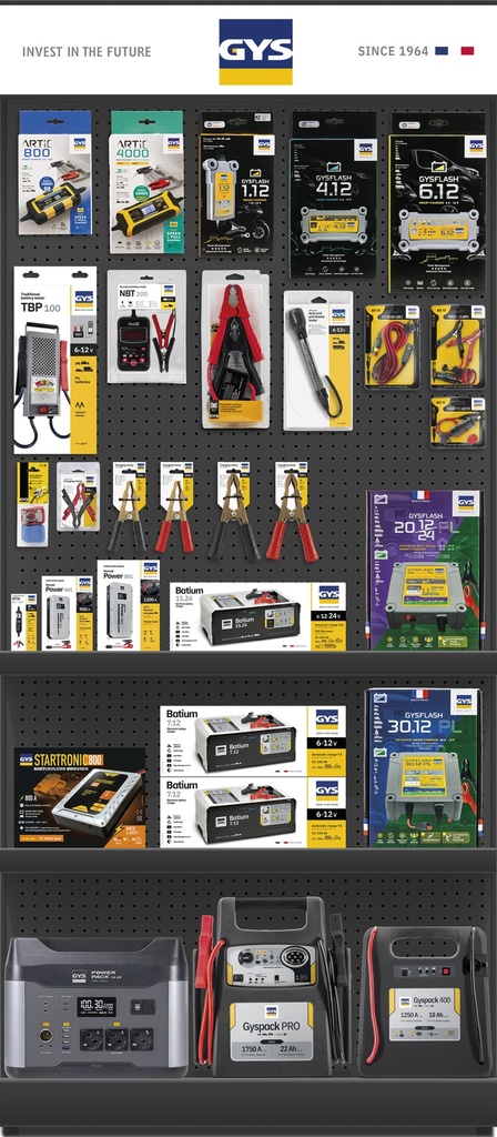POINT OF SALE DISPLAY CHARGER FA1 (with GYS display) (062429, GYS)