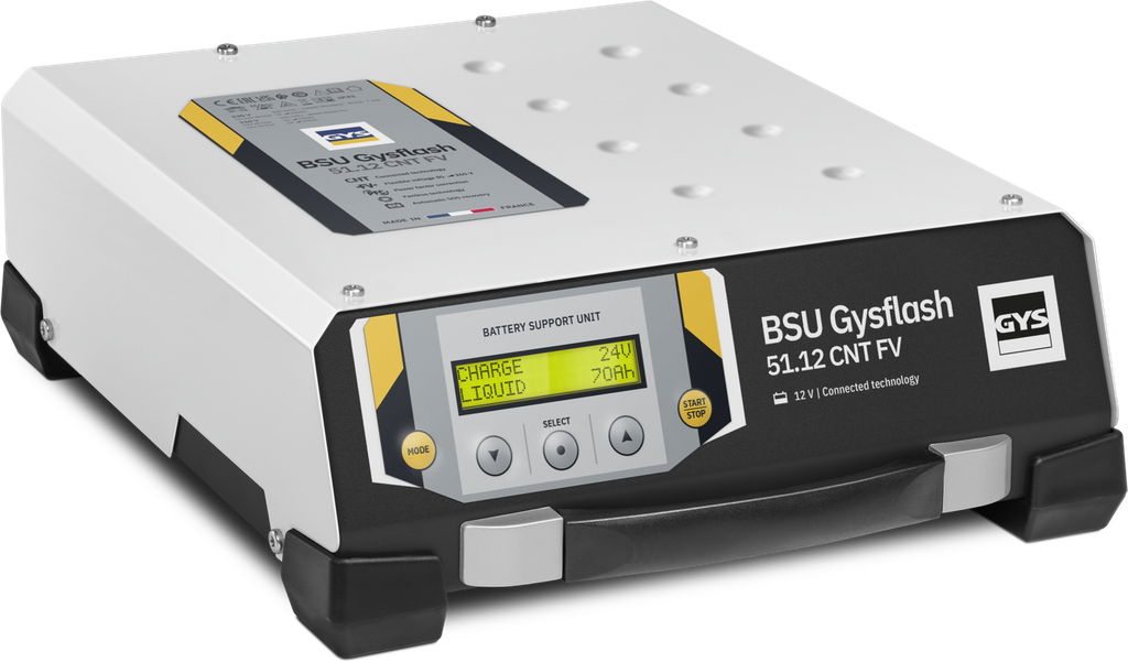 Battery charger GYSFLASH 51.12 CNT FV (2.5 m cables) (068179, GYS)