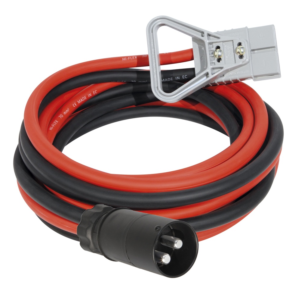 Charging / starting cables 3.0 m, 50 mm², with NATO connectors, STARTPACK PRO 12.24 (072589, GYS)