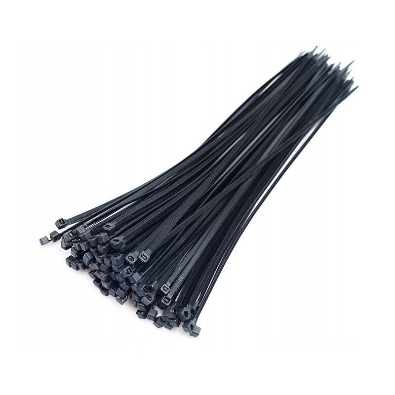 [3502-111/100] Plastikinis užveržėjas, juodas, 98x2,5mm