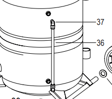 Sight glass with scale (3518008, EUROLUBE)