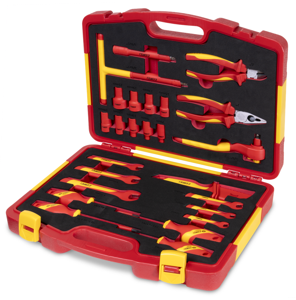BOX OF 25 TOOLS (ISOLATED 1000V) FOR ELECTRIC VEHICLES (083837, GYS)