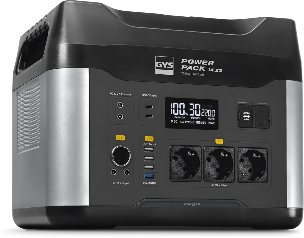 POWER PACK 14.22 portable power station (085206, GYS)