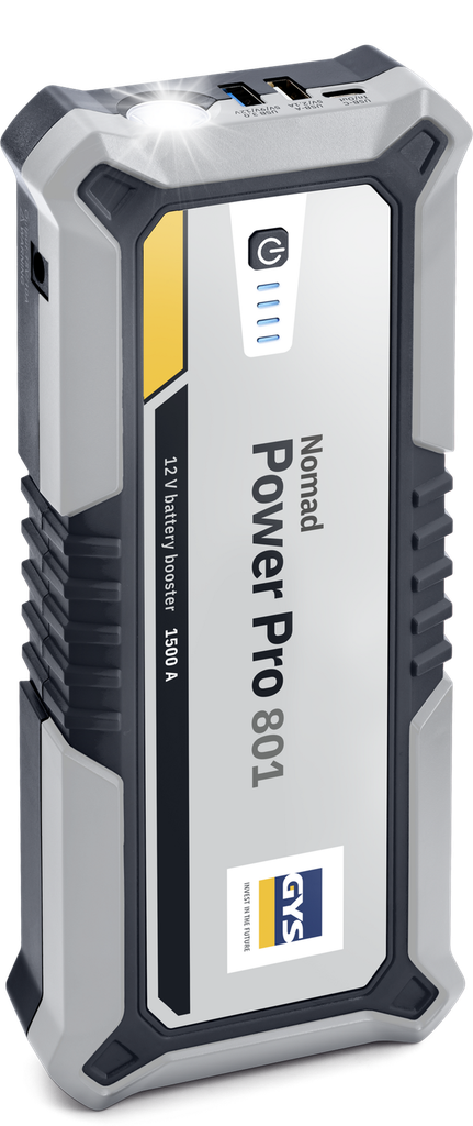 Ličio (Li-Ion) paleidimo priemonė (booster) GYS NOMAD POWER PRO 801 (085831, GYS)