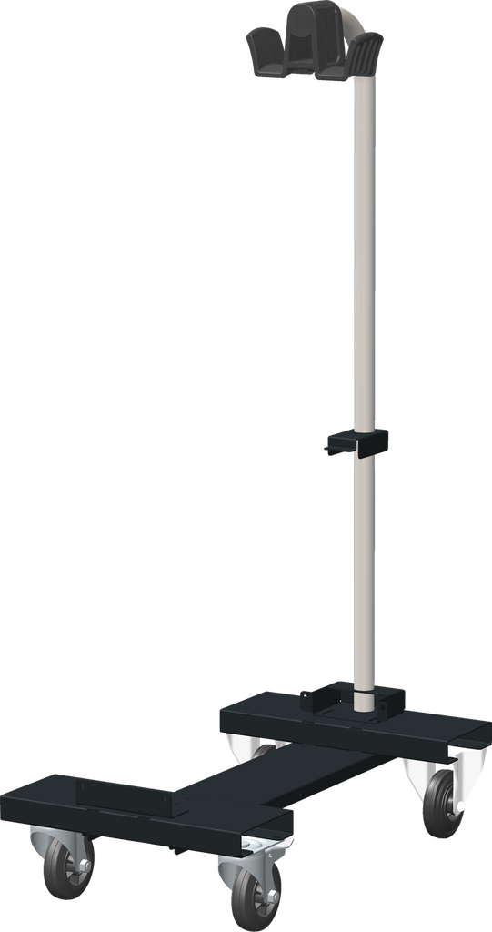 UNIVERSAL SKATE TROLLEY WITH SUPPORT ARM, GYS