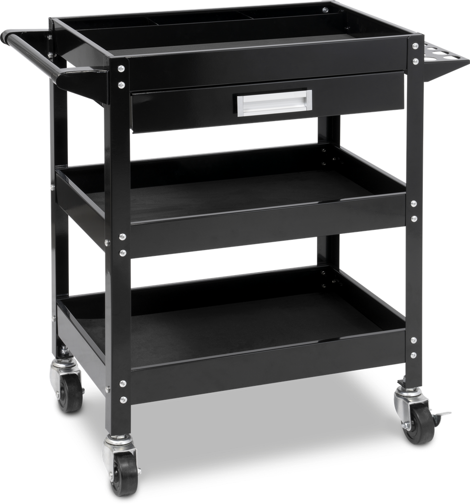 WORKSHOP TROLLEY WITH 3 SHELVES + 1 DRAWER (088023, GYS)