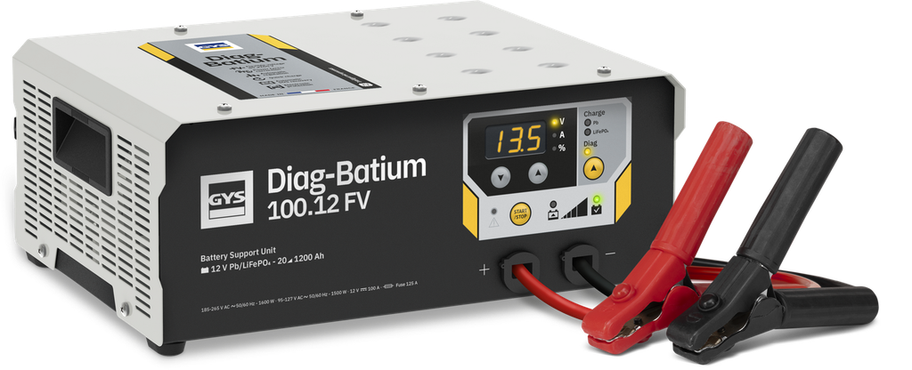 Power supply unit (BSU) DIAG-BATIUM 100.12 FV, 2.5 m cables (088443, GYS)