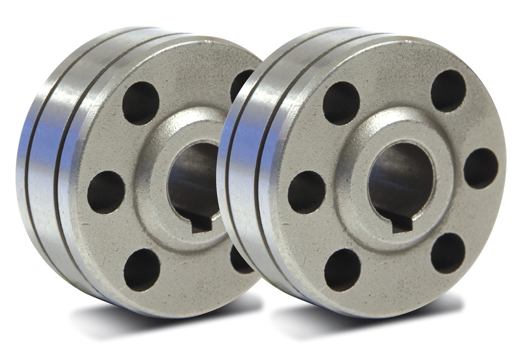 SET OF 2 TYPE B ROLLERS - FLUX-CORED STEEL � 1.2/1.6 (089280, GYS)