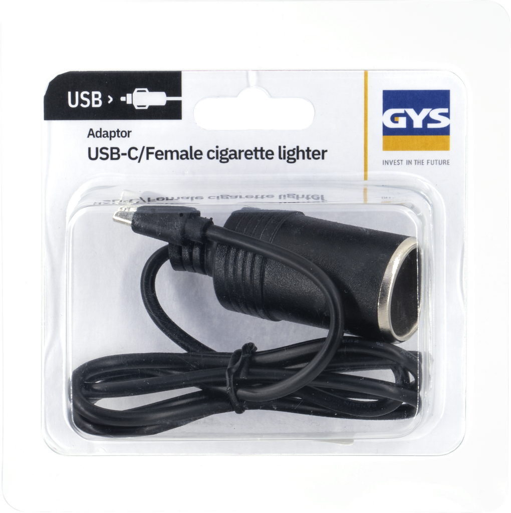 USB-C kabelis / žiebtuvėlio lizdas (motininis) (091290, GYS)