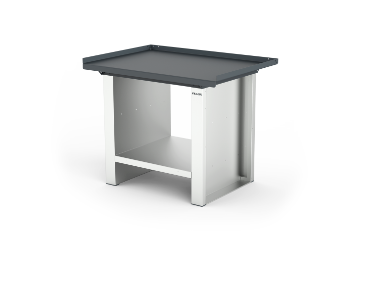 MONO workbench, fixed height, standard sides, anti-fall top, shelf 600 mm, 1000 mm, Filcar (ELFA-100-A1G, FILCAR)