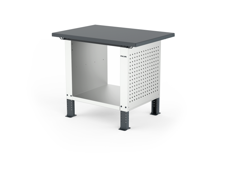 MONO workbench, adjustable height, closed sides, flat top, shelf 600 mm, 1000 mm, Filcar (ELRC-100-A2G, FILCAR)